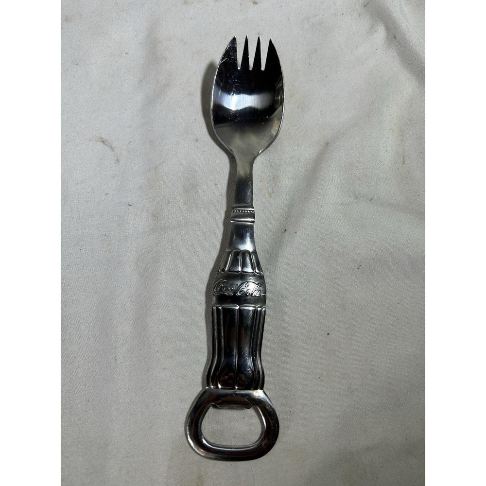 Gibson Coca-Cola 18/0 Stainless Flatware Coke Bottle Handle Spork